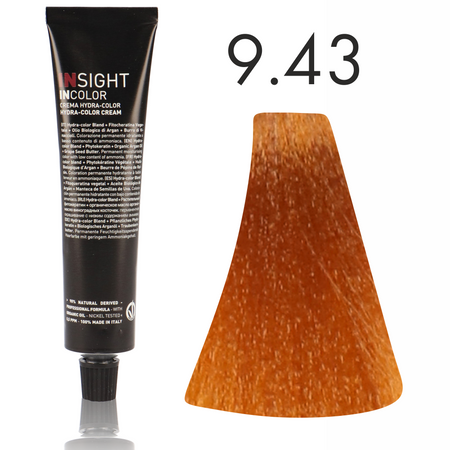 INSIGHT Incolor Fitoproteinowa farba do włosów 9/43 Miedziano- złoty bardzo jasny blond 100ml