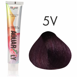 Farba do włosów Itely Aquarely 5V fioletowy jasny brąz 100ml