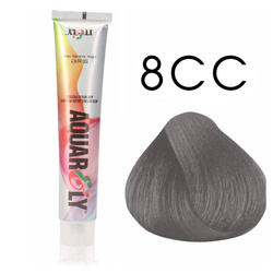 Farba do włosów Itely Aquarely 8CC Intensywnie popielaty jasny blond 100ml