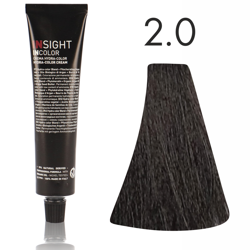 INSIGHT Incolor Fitoproteinowa farba do włosów 2/0 Naturalny bardzo ciemny brąz 100ml