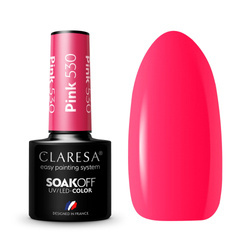CLARESA Lakier Hybrydowy 5g, kolor Pink 530