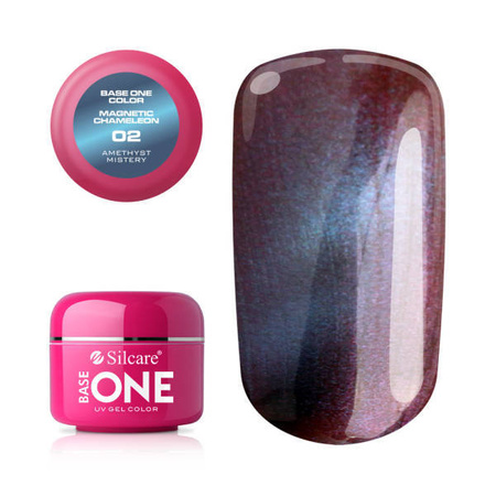 Silcare Gel Base One MAGNETIC CHAMELEON 02 Amethyst Mistery 5g