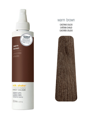 Zone Milk Shake Direct Colour Odżywka koloryzująca do włosów ciepły brąz Warm Brown 100ml