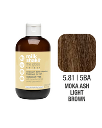 Zone Milk Shake Gloss farba pielęgnująca do włosów 5/81 moka popielaty jasny brąz 60ml