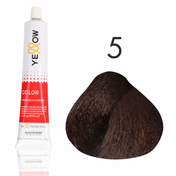 Yellow Color farba do włosów 5  jasny naturalny brąz  100ml