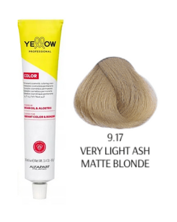 Yellow Color farba do włosów 9/17 jasnoszaro matowy blond 100ml 2025
