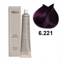 3DeLuxe profesjonalna farba do włosów 6/221 Ciemny blond extra fioletowy  100ml