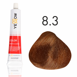 Yellow  Color farba do włosów 8/3 jasny złoty blond  100 ml