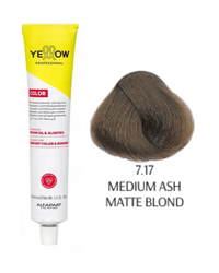 Yellow Color farba do włosów 7/17 średnioszaro matowy blond  100 ml  2025
