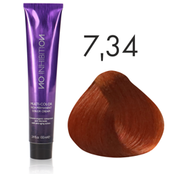 Zone No Inhibiton Multicolor farba do włosów 7/34 złoto miedziany blond 100ml