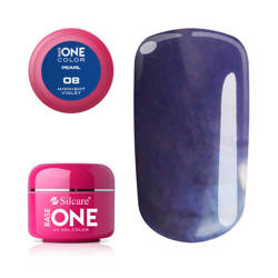 Silcare Gel Base One PEARL 08 Midnight Violet 5g