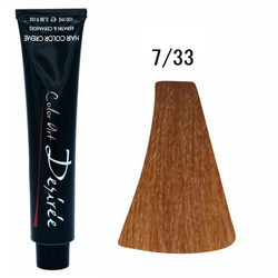 Desiree farba do włosów z keratyną i ceramidami 7/33 Intensywnie Złocisty Blond 100ml