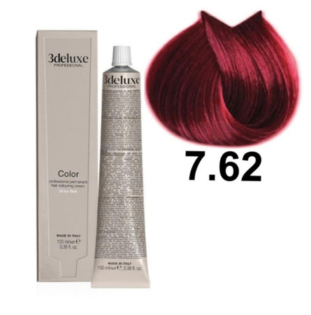 3DeLuxe profesjonalna farba do włosów 7/62 Czerwony fioletowy blond 100ml 