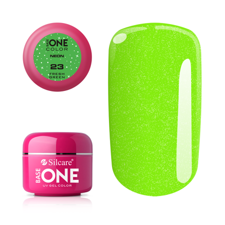 Silcare Gel Base One NEON 23 Fresh Green 5g
