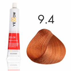 Yellow Color  farba do włosów 9/4 bardzo jasny miedziany blond  100ml