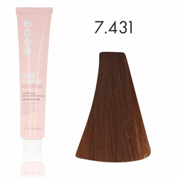 Zone Milk Shake półtrwała farba do włosów smoothies 7/431 egzotycznie brązowy średni blond 100ml