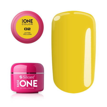 Silcare Gel Base One COLOR 02 Juice Yellow  5g