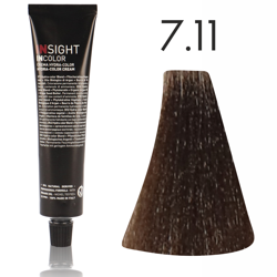 INSIGHT Incolor Fitoproteinowa farba do włosów 7/11 Intensywny popielaty średni blond 100ml