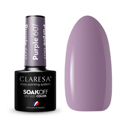 CLARESA Lakier Hybrydowy 5g, kolor Purple 607