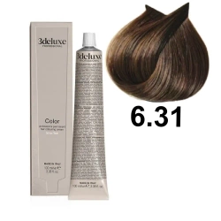 3DeLuxe profesjonalna farba do włosów 6/31 Ciemny złoty popielaty blond 100ml