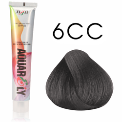 Farba do włosów Itely Aquarely 6CC intensywnie popielaty ciemny blond 100ml