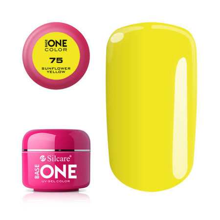 Silcare Gel Base One COLOR 75 Sunflower Yellow 5g