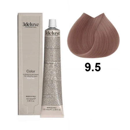 3DeLuxe profesjonalna farba do włosów 9/5 Bardzo jasny mahoniowy blond 100ml 