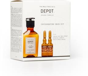 DEPOT Invigorating Zestaw przeciw wypadaniu włosów szampon 50ml+ampułki 2x5ml