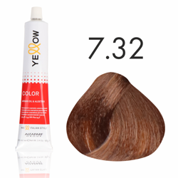 Yellow Color farba do włosów 7/32  złoty fioletowy blond  100 ml