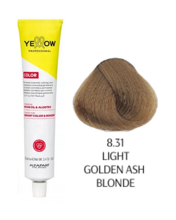 Yellow Color  farba do włosów 8/31 jasny złoty popielaty blond  100ml  2025