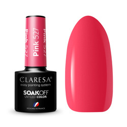 CLARESA Lakier Hybrydowy 5g, kolor Pink 527