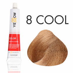 Yellow  Color Farba do włosów  8 COOL  zimny naturalny jasny blond  100ml 