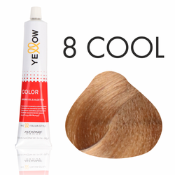Yellow  Color Farba do włosów  8 COOL  zimny naturalny jasny blond  100ml