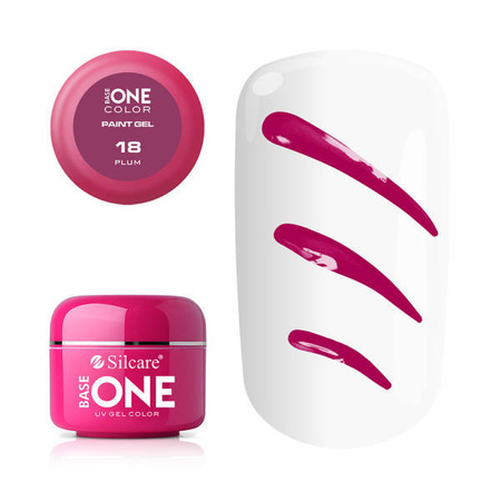 Silcare Gel Base One PAINT 18 Plum 5g
