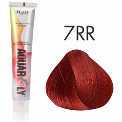 Farba do włosów Itely Aquarely 7RR czerwono miedziany średni blond 100ml