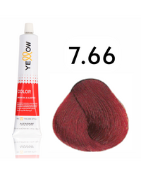Yellow Color farba do włosów 7.66 intensywny czerwony blond 100ml