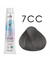 Farba do włosów Itely Aquarely 7CC intensywnie popielaty średni blond 100ml