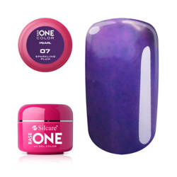 Silcare Gel Base One PEARL 07 Sparkling Plum 5g