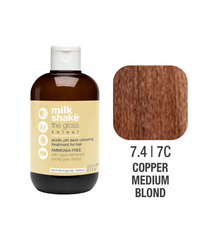 Zone Milk Shake Gloss farba pielęgnująca do włosów 7/4 miedziany średni blond 60ml