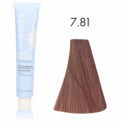 Zone Milk Shake farba do włosów 9 minut 7/81 bursztynowo popielaty średni blond 100ml
