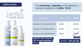 Zone Concept Milk Shake no frizz allowed - sweet hair deal zestaw 3 produktów