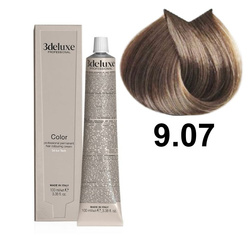 3DeLuxe profesjonalna farba do włosów 9/07 Chłodny bardzo jasny blond 100ml