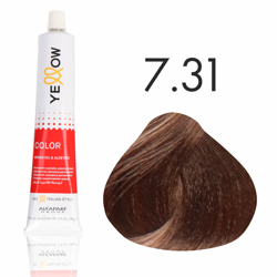 Yellow Color  farba do włosów 7/31 złoty popielaty blond  100 ml