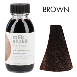 Zone Milk Shake Illuminate pigment BROWN brązowy pigment do włosów 100ml