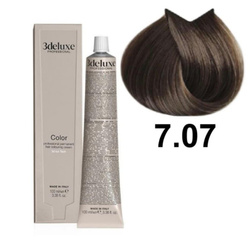 3DeLuxe profesjonalna farba do włosów 7/07 Chłodny blond 100ml