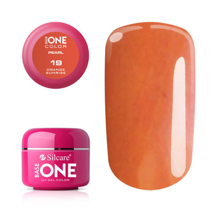 Silcare Gel Base One PEARL 19 Orange Sunrise 5g