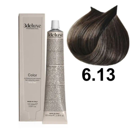 3DeLuxe profesjonalna farba do włosów 6/13 Ciemny beżowy  blond 100ml 