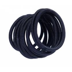 BOCCA Gumki do włosów czarne grubsze 10szt. B3006