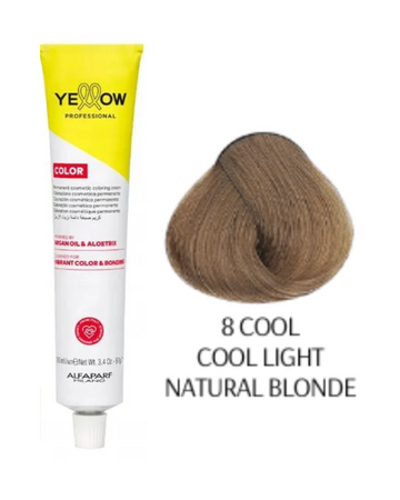 Yellow  Color Farba do włosów  8 COOL  zimny naturalny jasny blond  100ml  2025
