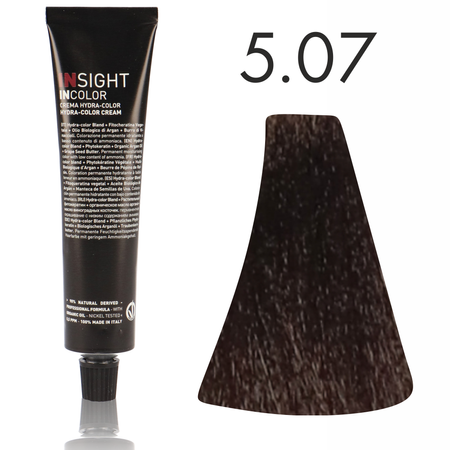 INSIGHT Incolor Fitoproteinowa farba do włosów 5/07 Czekoladowy chłodny jasny brąz 100ml